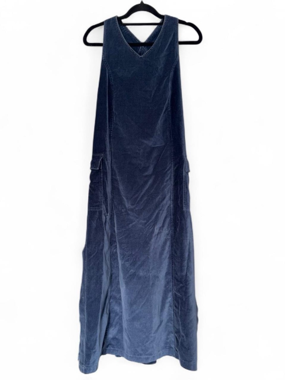 xs/small Hennes blue velvet cargo maxi dress 💙👗